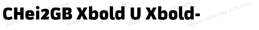 CHei2GB Xbold U Xbold字体转换